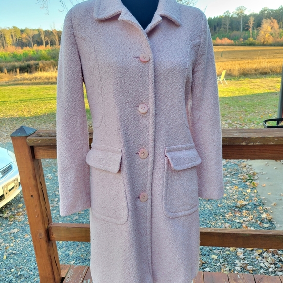 Izzi Collections Jackets & Blazers - LAST CHANCE Izzi Collections Light Pink longcoat